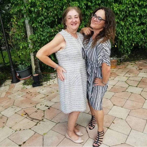 Vince Camuto Black & White Dress in Medium - Picture 2 of 8